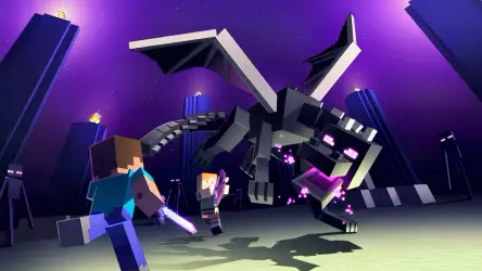 Игрок Minecraft создал собственного малыша моба Эндера-дракона