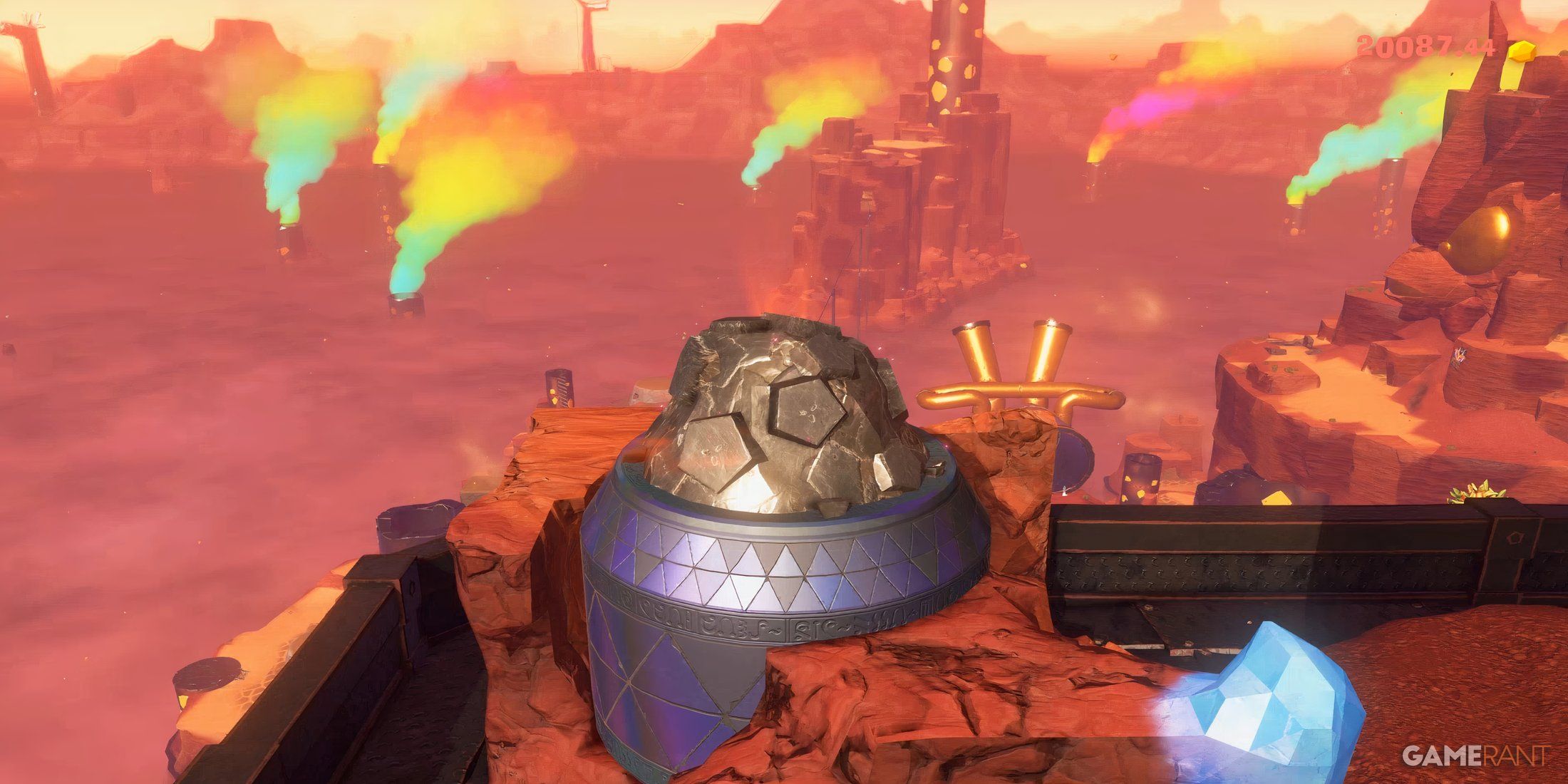 Как разрушить нептунит в DK Bananza (слой каньона)